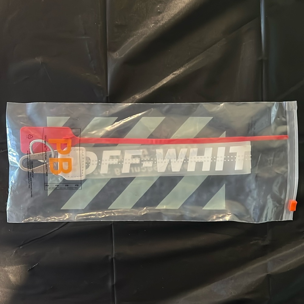 Brand New. Off-White keychain. Original product bag. 2013 release